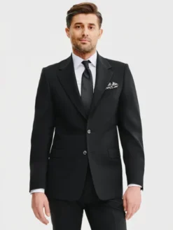 Pako Lorente Marynarka P25SP-3G-029 Czarny Slim Fit