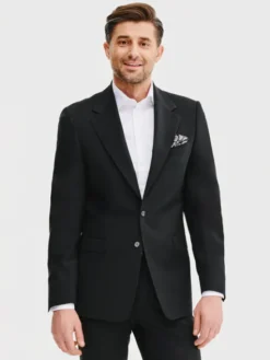 Pako Lorente Marynarka P25SP-3G-029 Czarny Slim Fit