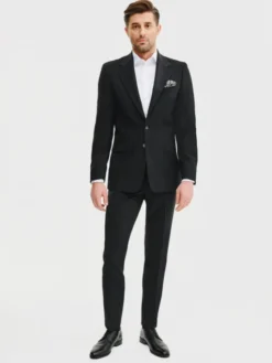 Pako Lorente Marynarka P25SP-3G-029 Czarny Slim Fit