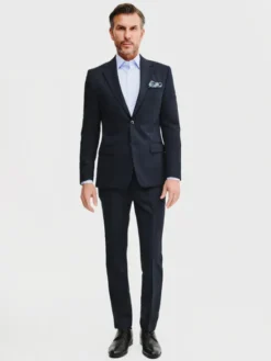 Pako Lorente Marynarka P25SP-3G-014 Granatowy Super Slim Fit