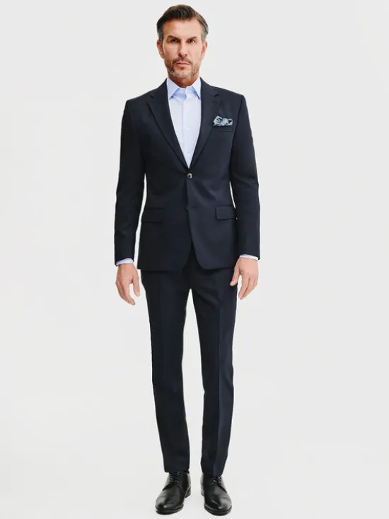 Pako Lorente Marynarka P25SP-3G-014 Granatowy Super Slim Fit