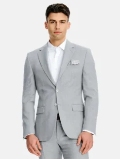 Pako Lorente Marynarka P26SP-3G-028 Szary Slim Fit