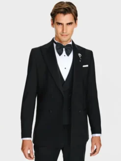 Pako Lorente Marynarka P26SP-3S-001 Czarny Slim Fit