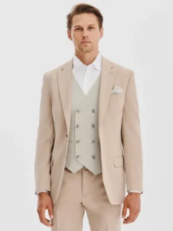 Pako Lorente Marynarka P25WF-3G-015 Beżowy Slim Fit