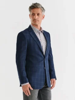 Pako Lorente Marynarka P23WF-3G-002 Granatowy Slim Fit