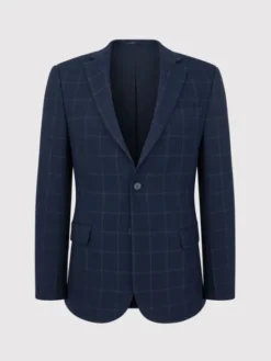 Pako Lorente Marynarka P23WF-3G-002 Granatowy Slim Fit