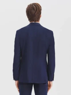 Pako Lorente Marynarka P25WF-3G-005 Granatowy Super Slim Fit