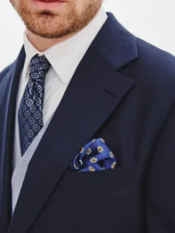 Pako Lorente Marynarka P25WF-3G-005 Granatowy Super Slim Fit