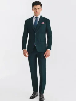 Pako Lorente Marynarka P25WF-3G-009 Zielony Super Slim Fit