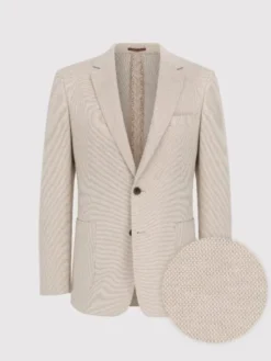 Pako Lorente Marynarka P24WF-3X-001 Beżowy Slim Fit