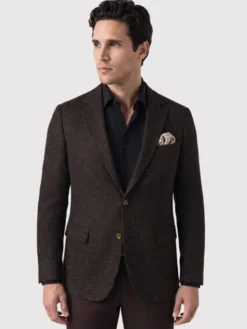 Pako Lorente Marynarka P26WF-3X-013 Brązowy Slim Fit