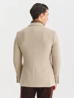 Pako Lorente Marynarka P25WF-3X-011 Beżowy Classic Fit