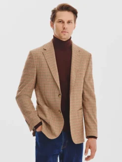 Pako Lorente Marynarka P25WF-3X-027 Brązowy Slim Fit