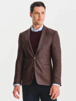 Pako Lorente Marynarka P25WF-3X-033 Brązowy Slim Fit