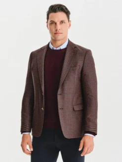 Pako Lorente Marynarka P25WF-3X-033 Brązowy Slim Fit
