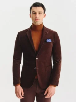 Pako Lorente Marynarka P25WF-3X-022 Brązowy Slim Fit