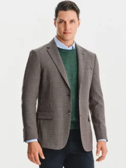 Pako Lorente Marynarka P25WF-3X-006 Brązowy Slim Fit