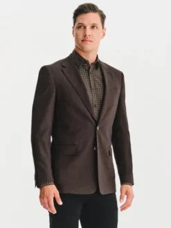 Pako Lorente Marynarka P25WF-3X-028 Brązowy Slim Fit