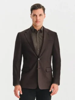 Pako Lorente Marynarka P25WF-3X-028 Brązowy Slim Fit