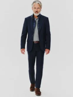 Pako Lorente Marynarka P24WF-3X-028 Granatowy Slim Fit