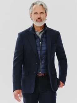 Pako Lorente Marynarka P24WF-3X-028 Granatowy Slim Fit