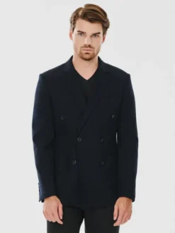Pako Lorente Marynarka P24WF-3X-007 Granatowy Slim Fit