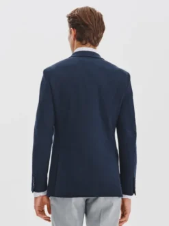 Pako Lorente Marynarka P25WF-3X-015 Granatowy Slim Fit