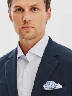 Pako Lorente Marynarka P25WF-3X-015 Granatowy Slim Fit