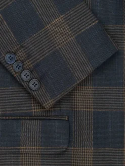 Pako Lorente Marynarka P26WF-3X-015 Granatowy Slim Fit
