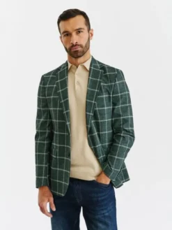 Pako Lorente Marynarka P22WF-3X-006 Zielony Slim Fit