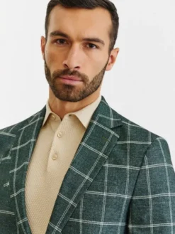 Pako Lorente Marynarka P22WF-3X-006 Zielony Slim Fit