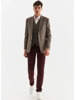 Pako Lorente Marynarka P22WP-3X-025 Brązowy Slim Fit