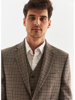 Pako Lorente Marynarka P22WP-3X-025 Brązowy Slim Fit
