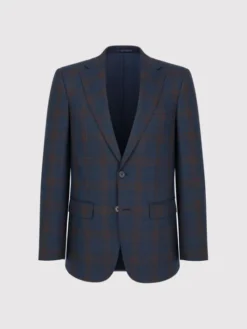 Pako Lorente Marynarka P26WP-3X-007 Granatowy Slim Fit