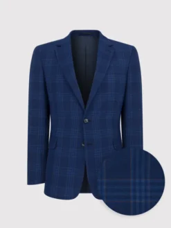 Pako Lorente Marynarka P23WP-3X-002 Granatowy Slim Fit