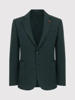 Pako Lorente Marynarka P23WP-3X-010 Zielony Slim Fit
