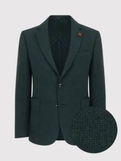 Pako Lorente Marynarka P23WP-3X-010 Zielony Slim Fit