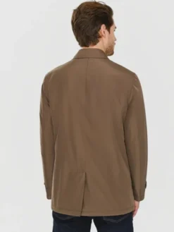 Pako Lorente Płaszcz przejściowy P23WF-7X-010 Brązowy Classic Fit