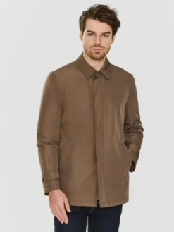 Pako Lorente Płaszcz przejściowy P23WF-7X-010 Brązowy Classic Fit