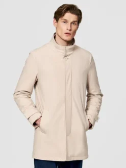 Pako Lorente Płaszcz przejściowy P26SF-7X-002 Beżowy Classic Fit