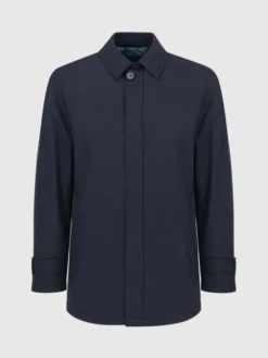 Pako Lorente Płaszcz przejściowy P23WF-7X-010 Granatowy Classic Fit