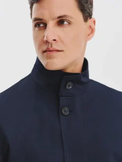 Pako Lorente Płaszcz przejściowy P25WF-7X-008 Granatowy Classic Fit