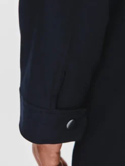 Pako Lorente Płaszcz przejściowy P25WF-7X-008 Granatowy Classic Fit