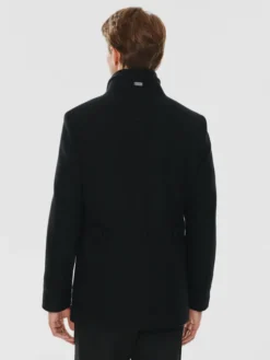 Pako Lorente Płaszcz P24WF-7X-007 Czarny Classic Fit