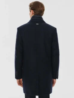 Pako Lorente Płaszcz P24WF-7X-009 Granatowy Classic Fit