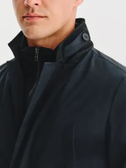 Pako Lorente Płaszcz P25WF-7X-005 Granatowy Classic Fit