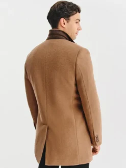 Pako Lorente Płaszcz zimowy P25WF-7X-018 Beżowy Classic Fit