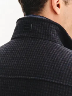 Pako Lorente Płaszcz zimowy P25WF-7X-009 Granatowy Classic Fit