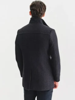 Pako Lorente Płaszcz zimowy P25WF-7X-009 Granatowy Classic Fit