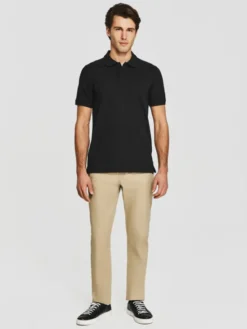 Pako Lorente Polo P26SN-TX-004 Czarny Classic Fit